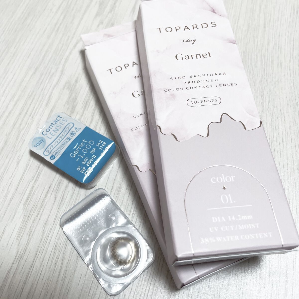 TOPARDS 1day ガーネット/TOPARDS/ワンデー（１DAY）カラコンを使ったクチコミ（1枚目）