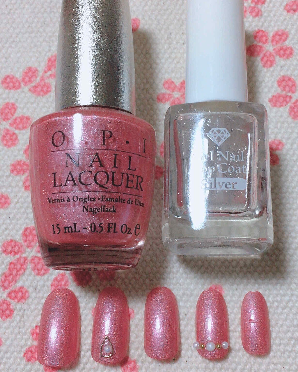 ジェルネイル トップコート シルバー/ＬＪ/ジェルネイルを使ったクチコミ（2枚目）