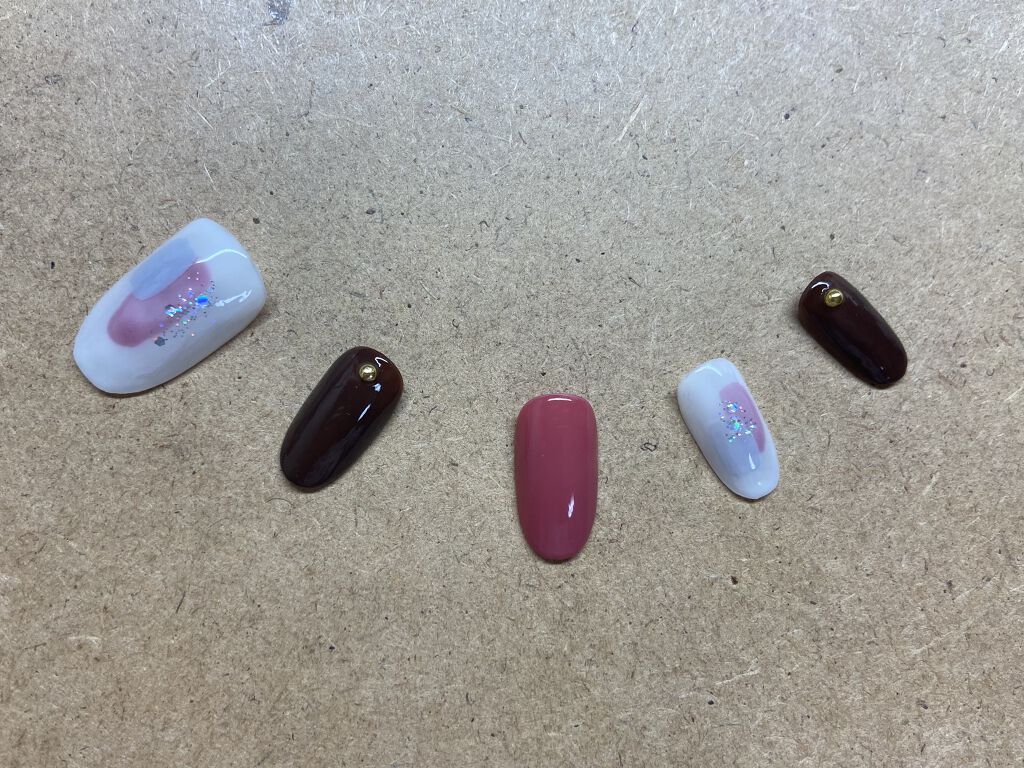 ネイルパーツ/セリア/ネイルチップ・パーツを使ったクチコミ（3枚目）