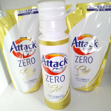 アタック アタック ZEROのクチコミ「ウイルス除去
防カビ
抗菌

リピート品

アタック ZERO
Kao

ドラム式にも使える
.....」（1枚目）