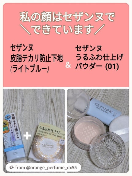 皮脂テカリ防止下地/CEZANNE/化粧下地を使ったクチコミ(1枚目)