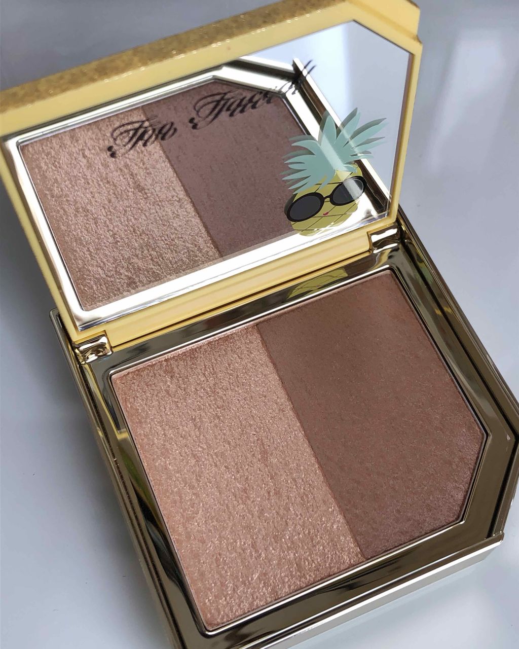 パイナップル パラダイス ブロンザー&ハイライティング デュオ/Too Faced/ブロンザーを使ったクチコミ(4枚目)