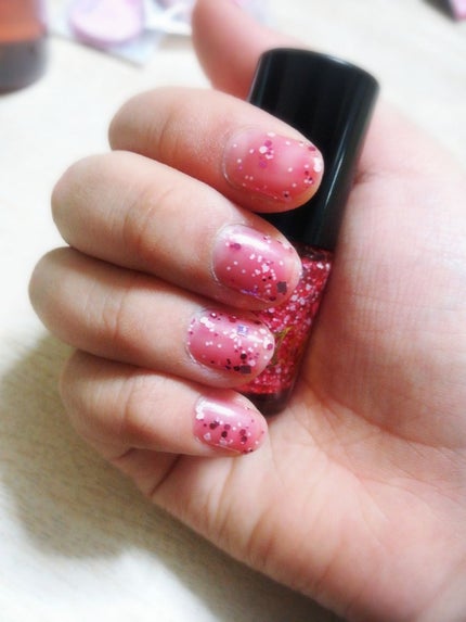 ITGグリッターネイル/DAISO/マニキュアを使ったクチコミ(3枚目)