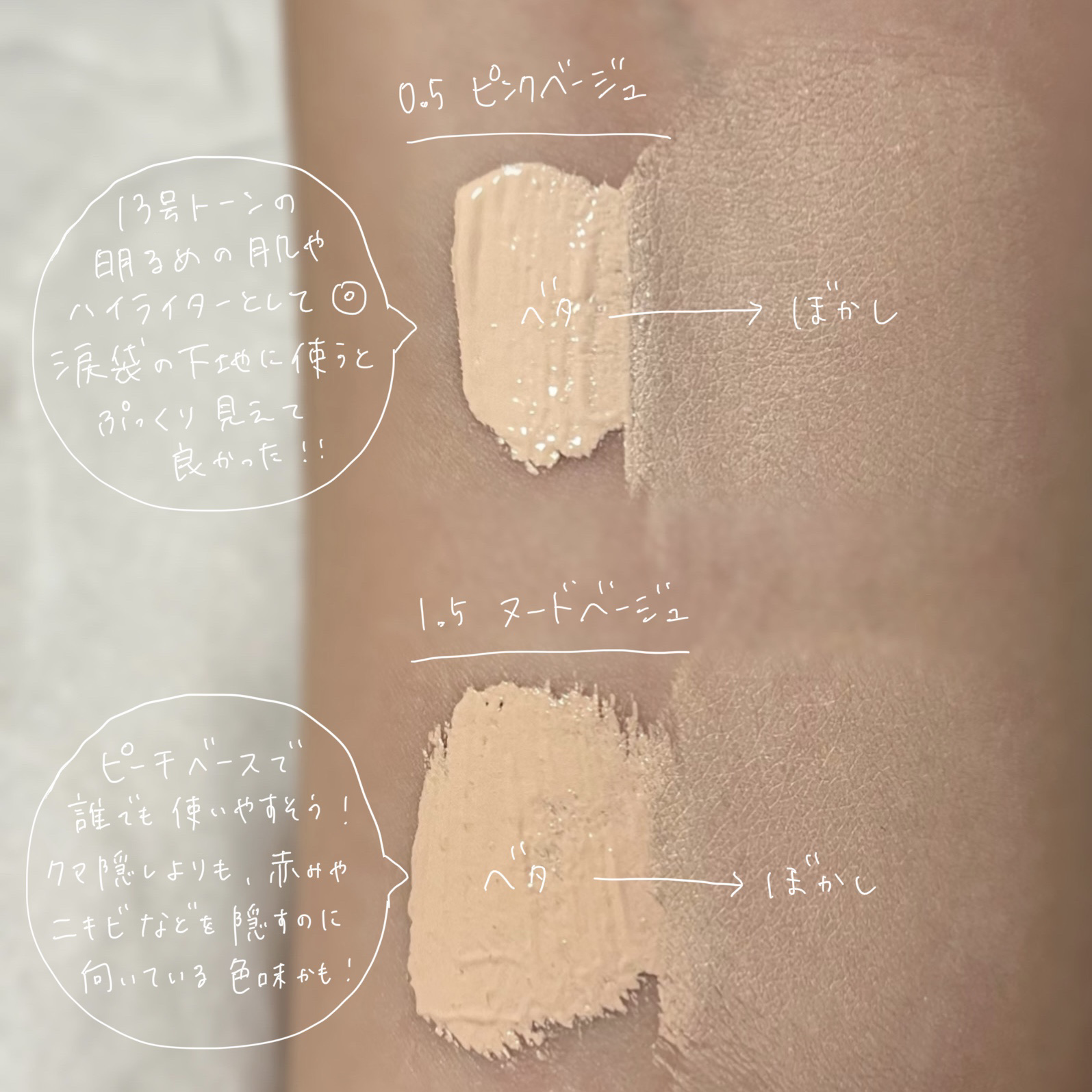 ダーマシンコンシーラー/23years old/リキッドコンシーラーを使ったクチコミ（2枚目）