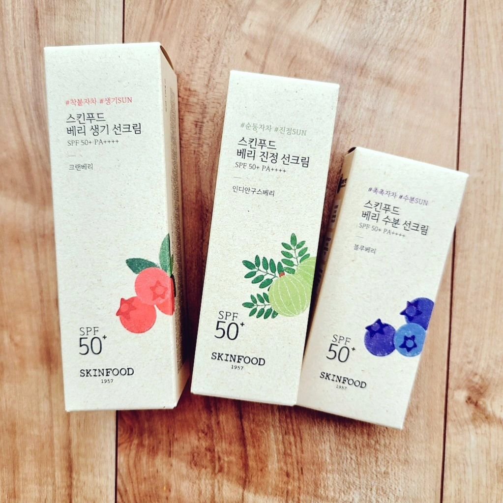 ベリー グローイング サンクリーム/SKINFOOD/日焼け止めクリームを使ったクチコミ（1枚目）