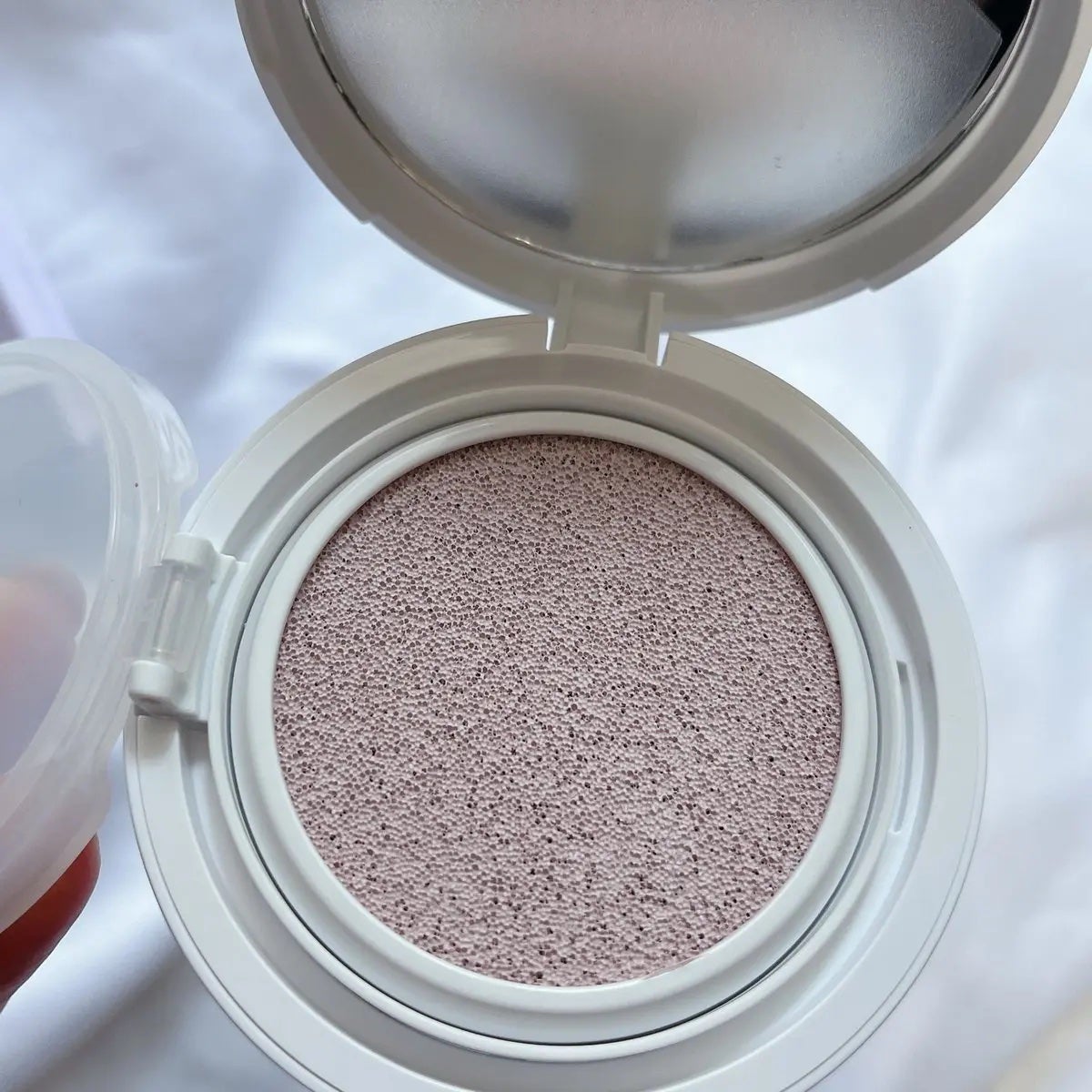 コンプリメントシリーズクッション 紫色(ボラ)/Ameli/クッションファンデーションを使ったクチコミ(3枚目)