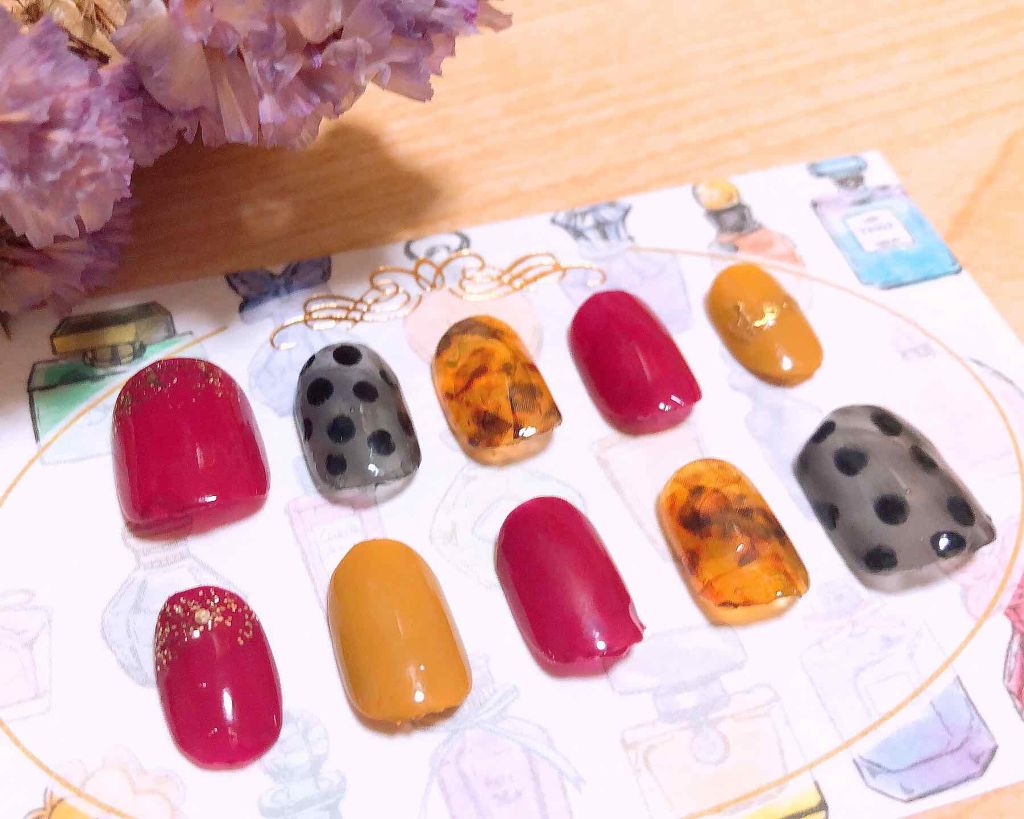 しずくネイルシール/キャンドゥ/ネイルシールを使ったクチコミ（1枚目）