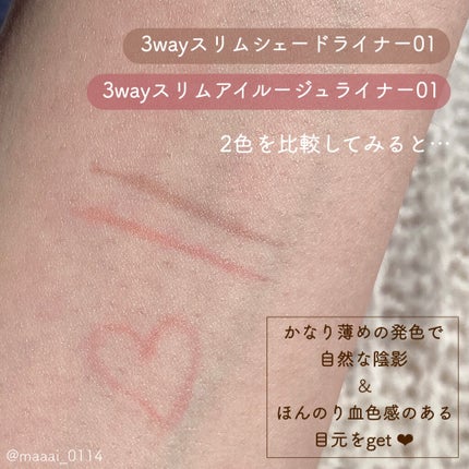 3wayスリムアイルージュライナー/キャンメイク/リキッドアイライナーを使ったクチコミ(3枚目)