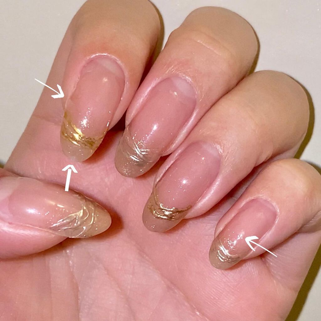 ピールオフベースジェル/Naility!/ジェルネイルを使ったクチコミ（3枚目）