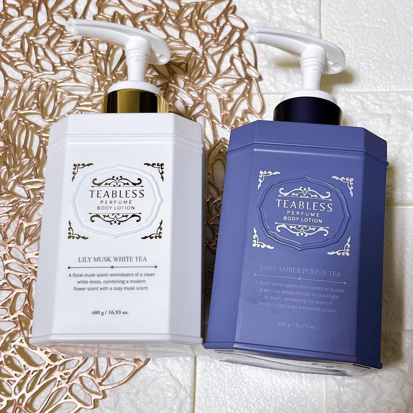 パフュームボディローション セイジアンバーパープルティー/TEABLESS/ボディローションを使ったクチコミ(6枚目)