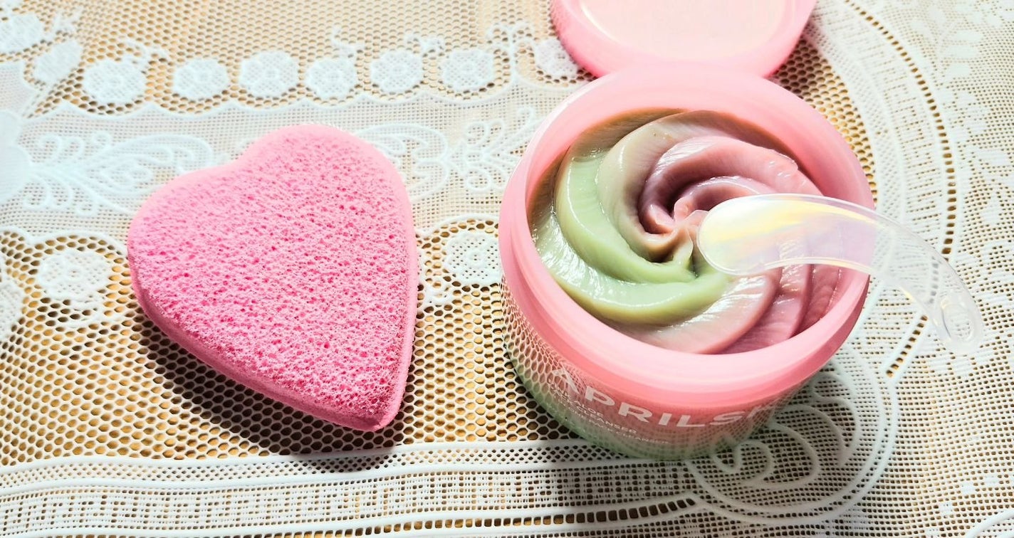 ハートクレンジングパフ/APRILSKIN/その他スキンケアグッズを使ったクチコミ(2枚目)