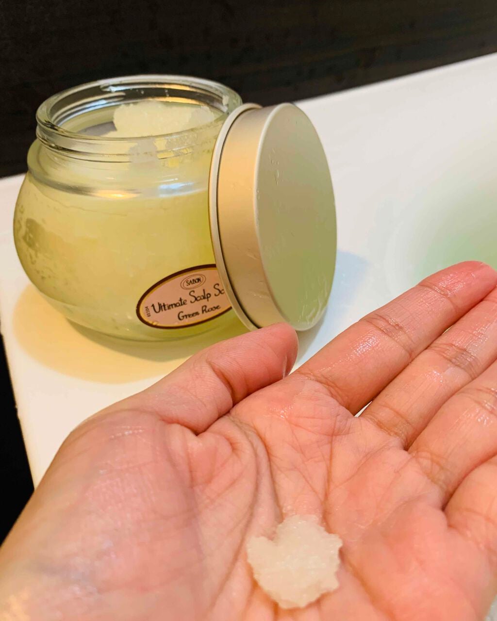 ヘッドスクラブ グリーン・ローズ/SABON/ヘッドスクラブを使ったクチコミ(1枚目)