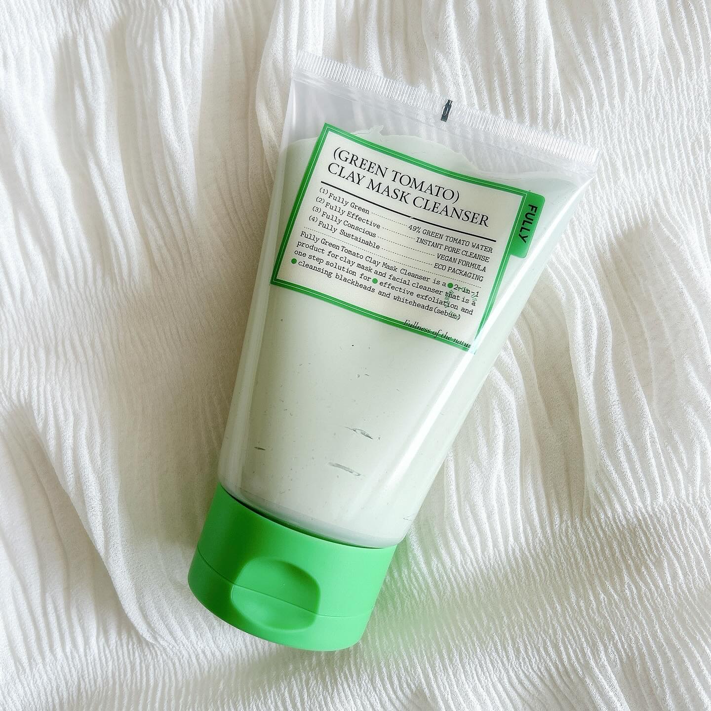 グリーントマトクレイマスククレンザー/FULLY/洗い流すパック・マスクを使ったクチコミ（2枚目）