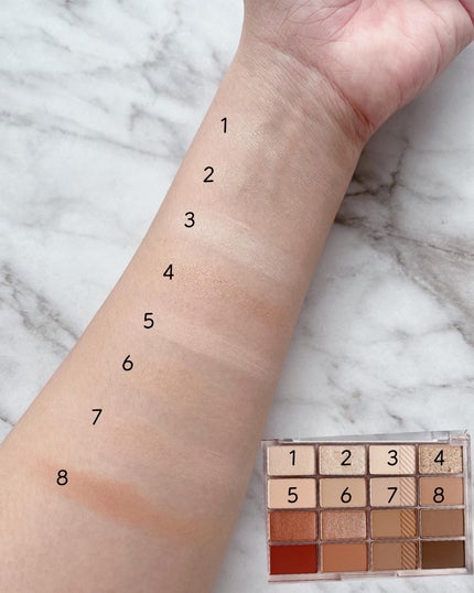 ソフトブラーリングアイパレット/wakemake/アイシャドウパレットを使ったクチコミ(4枚目)