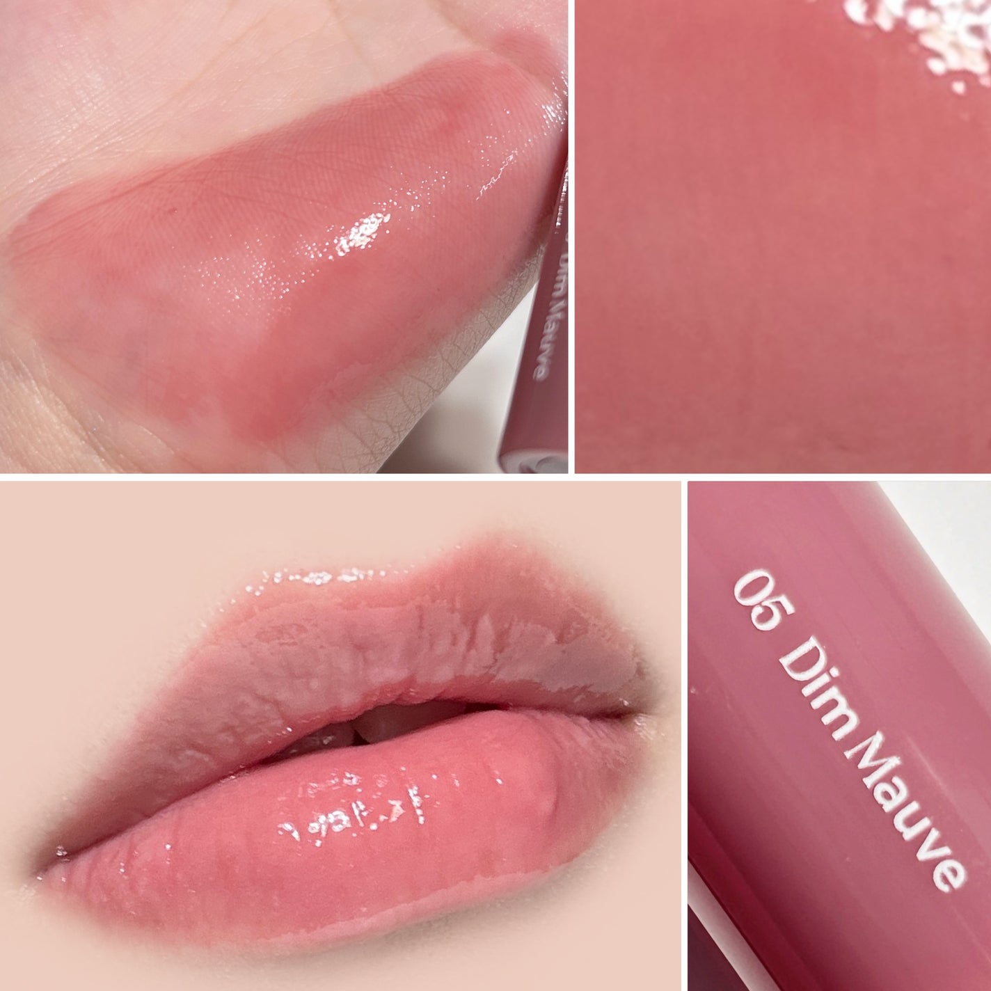 グラスティングカラーグロス/rom&nd/リップグロスを使ったクチコミ(5枚目)