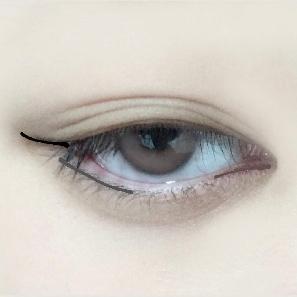 UR GLAM GEL EYELINER/U R GLAM/ジェルアイライナーを使ったクチコミ(3枚目)