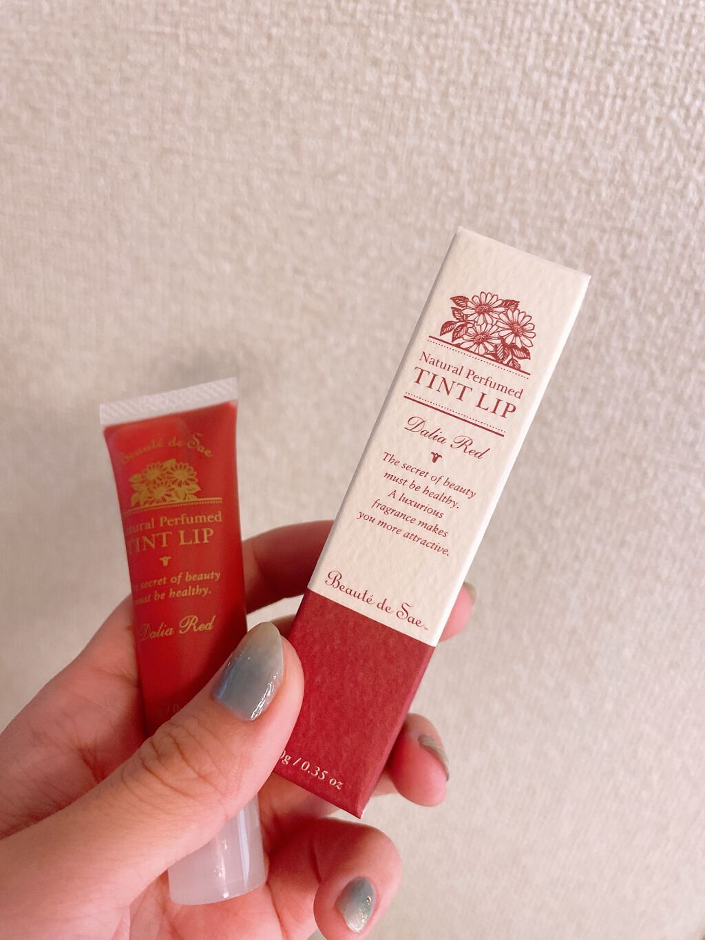 ティントリップ〈ダリアレッド〉/ボーテ デュ サエ/リップティントを使ったクチコミ(1枚目)