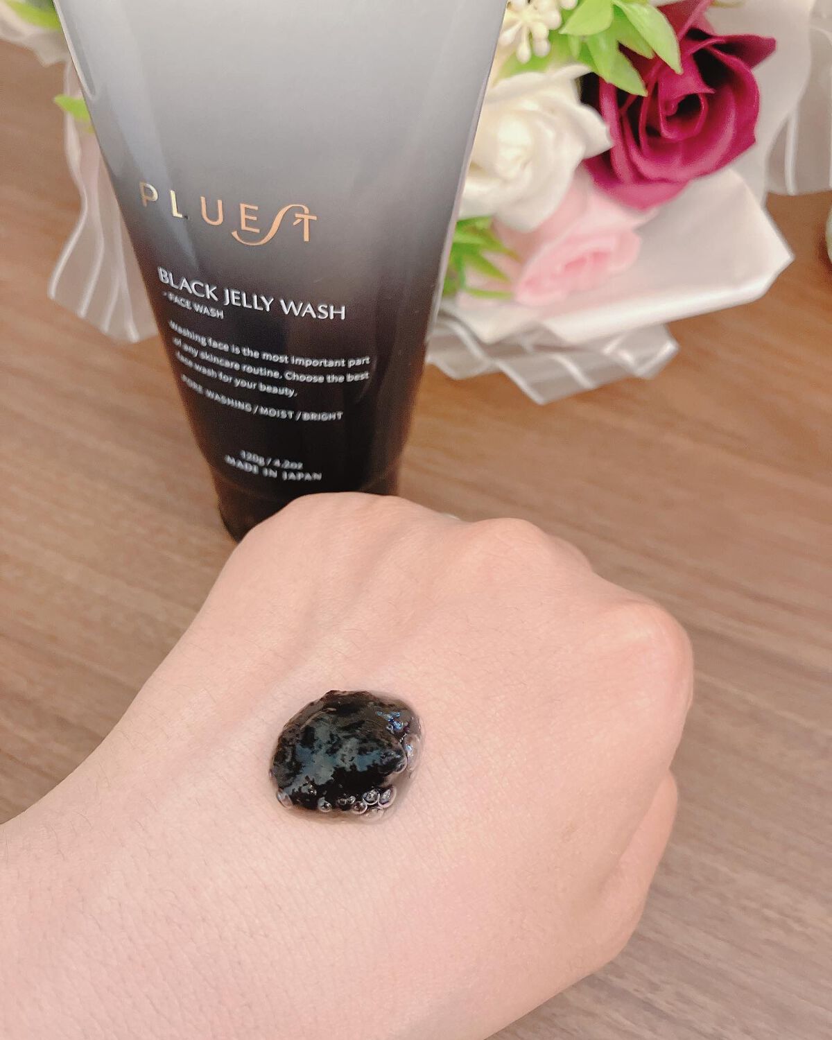 BLACK JELLY WASH(ブラックジェリーウォッシュ)/PLUEST/その他洗顔料を使ったクチコミ(4枚目)