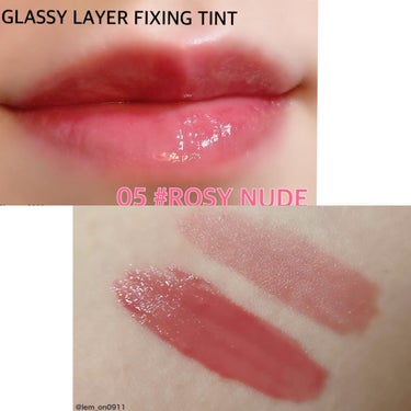 Glassy Layer Fixing Tint/lilybyred/口紅を使ったクチコミ（2枚目）