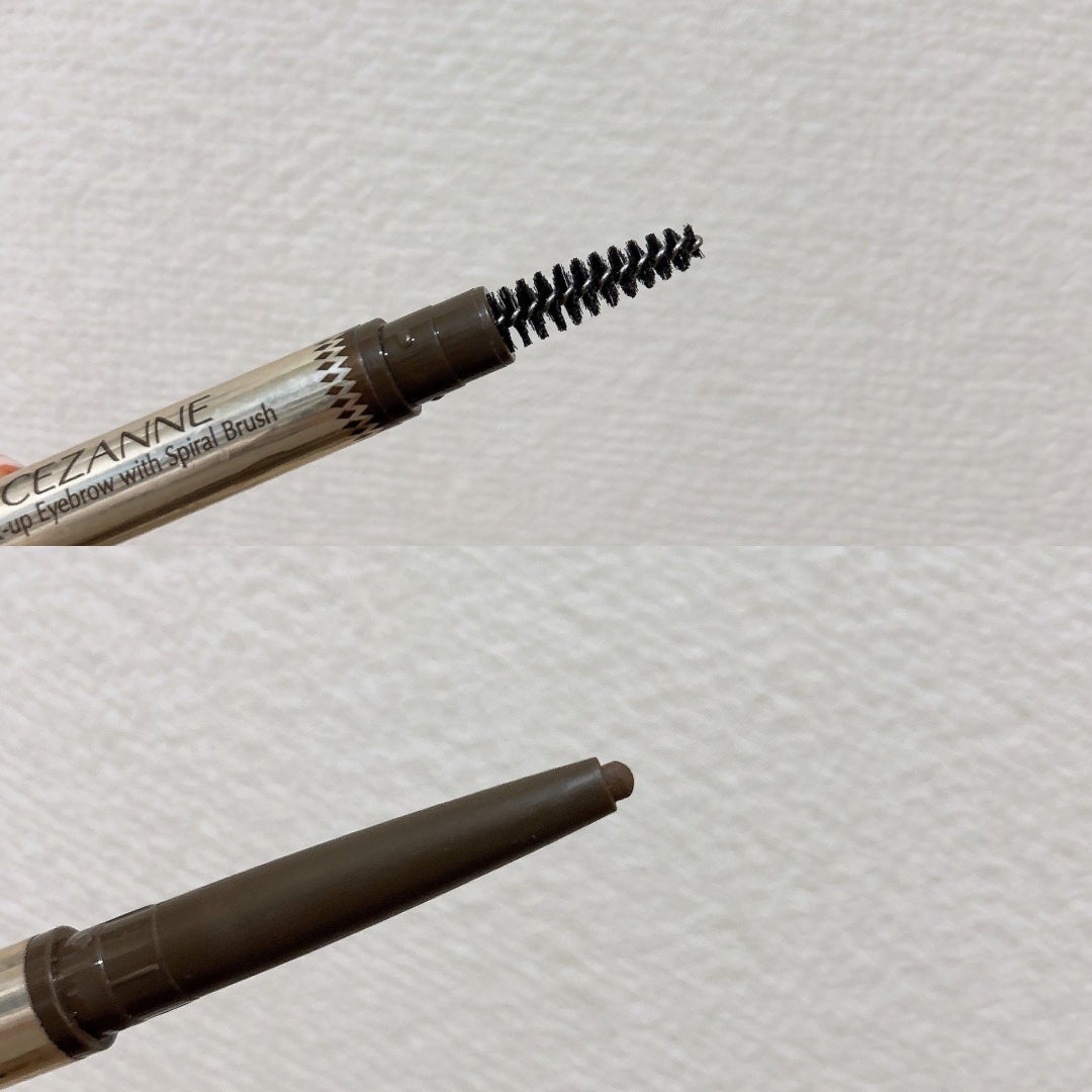 ブラシ付きアイブロウ繰り出し/CEZANNE/アイブロウペンシルを使ったクチコミ(2枚目)