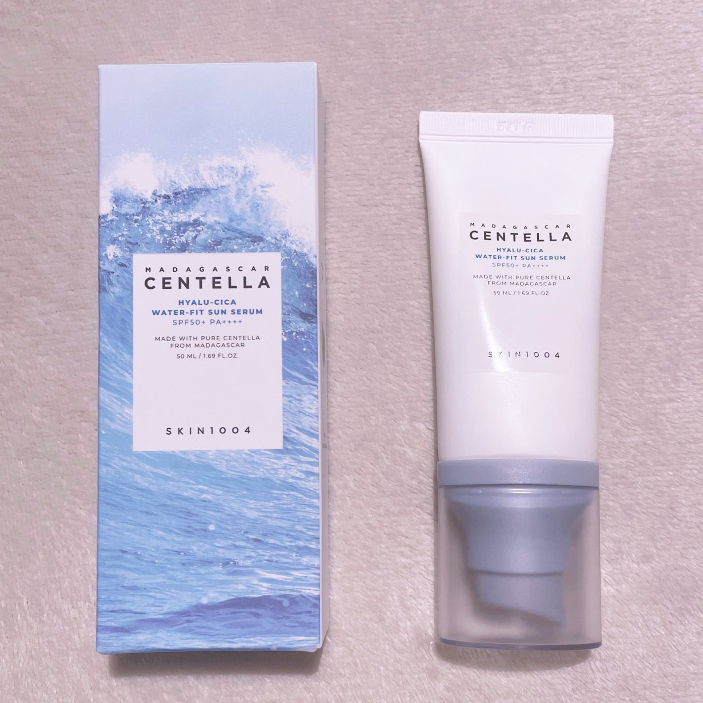 ヒアルーシカ ウォーターフィット サンセラム/SKIN1004/日焼け止めローションを使ったクチコミ(4枚目)