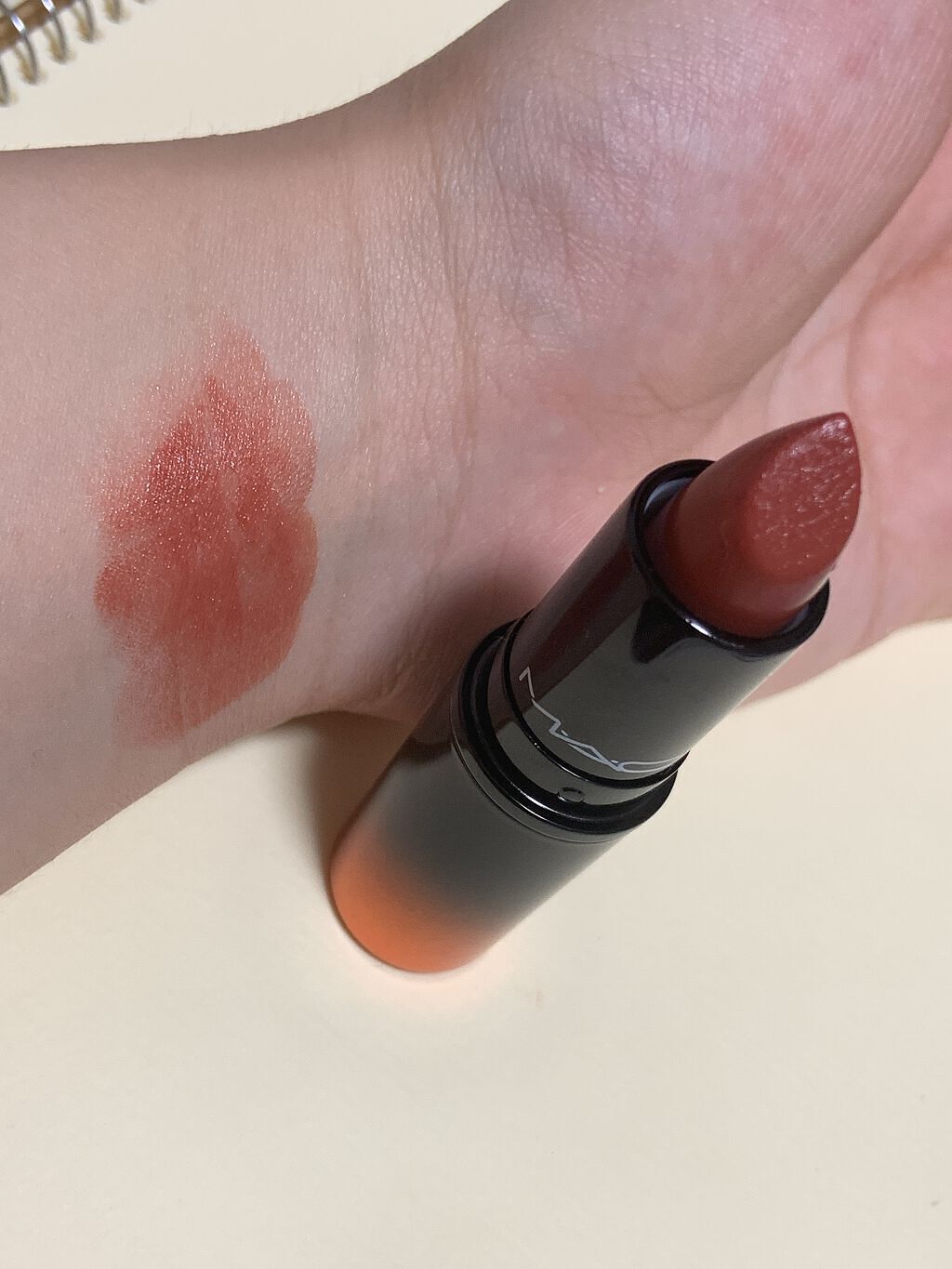 ラブ ミー リップスティック /M・A・C/口紅を使ったクチコミ(2枚目)