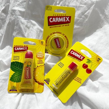 カーメックス クラシックリップバーム スティックのクチコミ「💛🤍carmex lip🤍💛

carmex @carmexjp さんのリップアイテムを
お試.....」（2枚目）