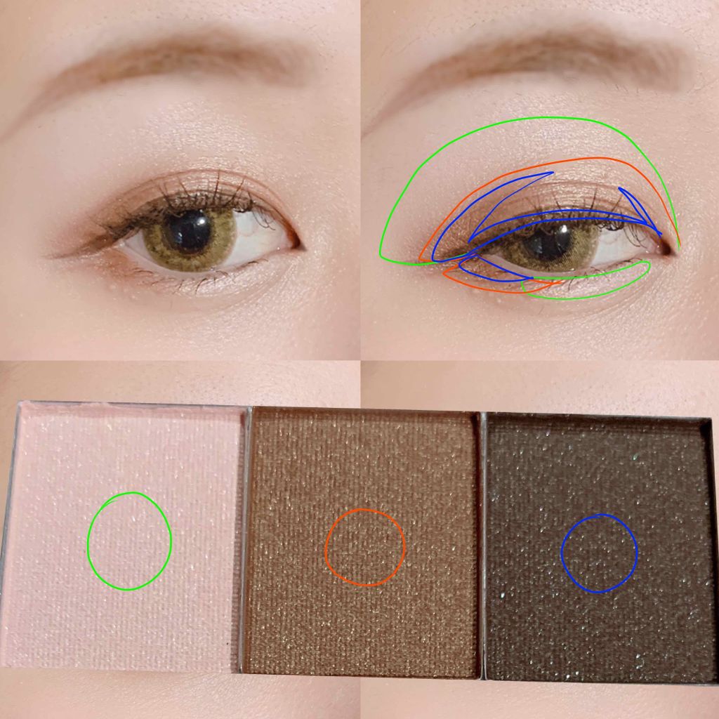 MCスリムアイシャドウ/3COINS/アイシャドウパレットを使ったクチコミ(4枚目)