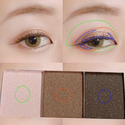 MCスリムアイシャドウ/3COINS/アイシャドウパレットを使ったクチコミ(4枚目)