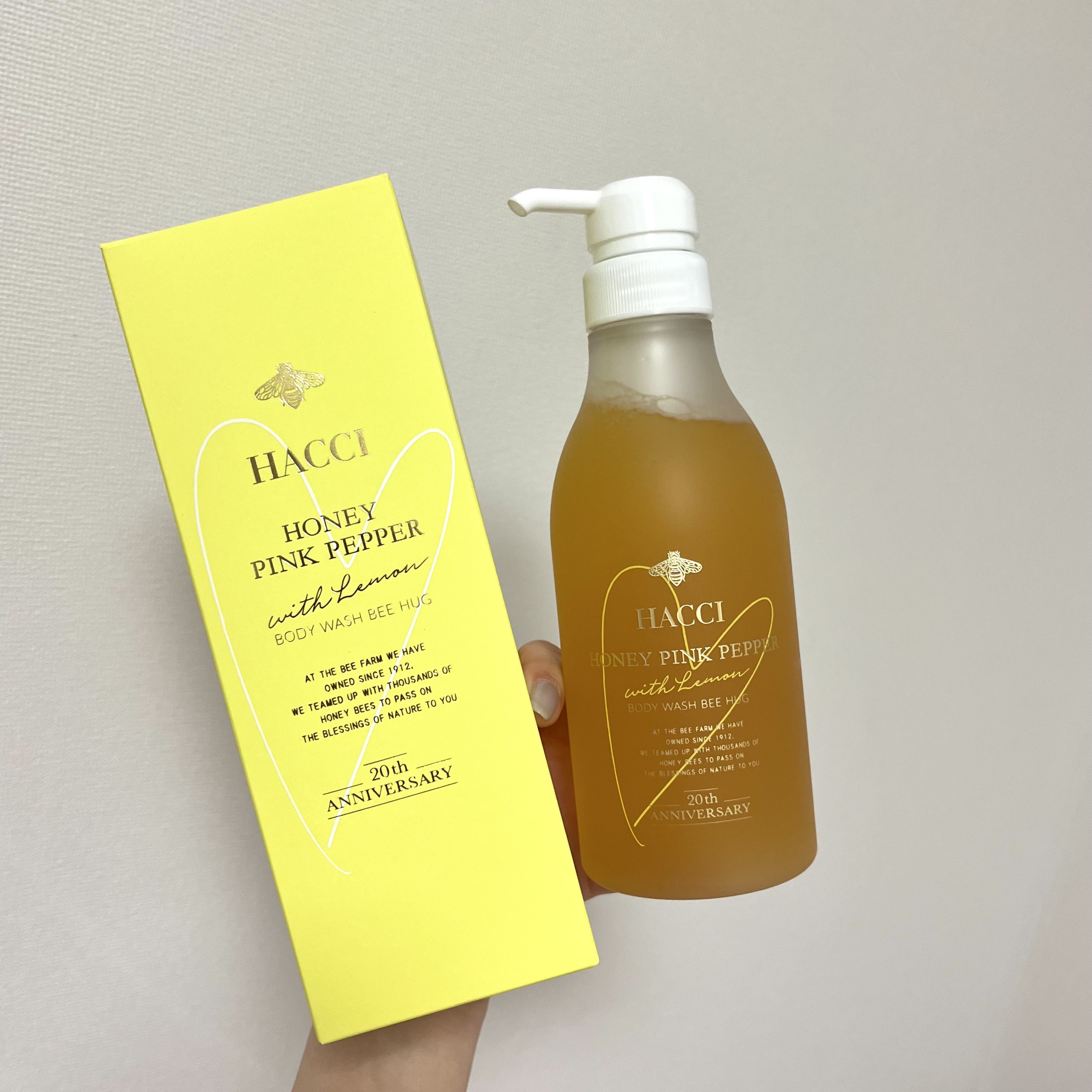 ボディウォッシュ BEE HUG/HACCI/ボディソープを使ったクチコミ（1枚目）