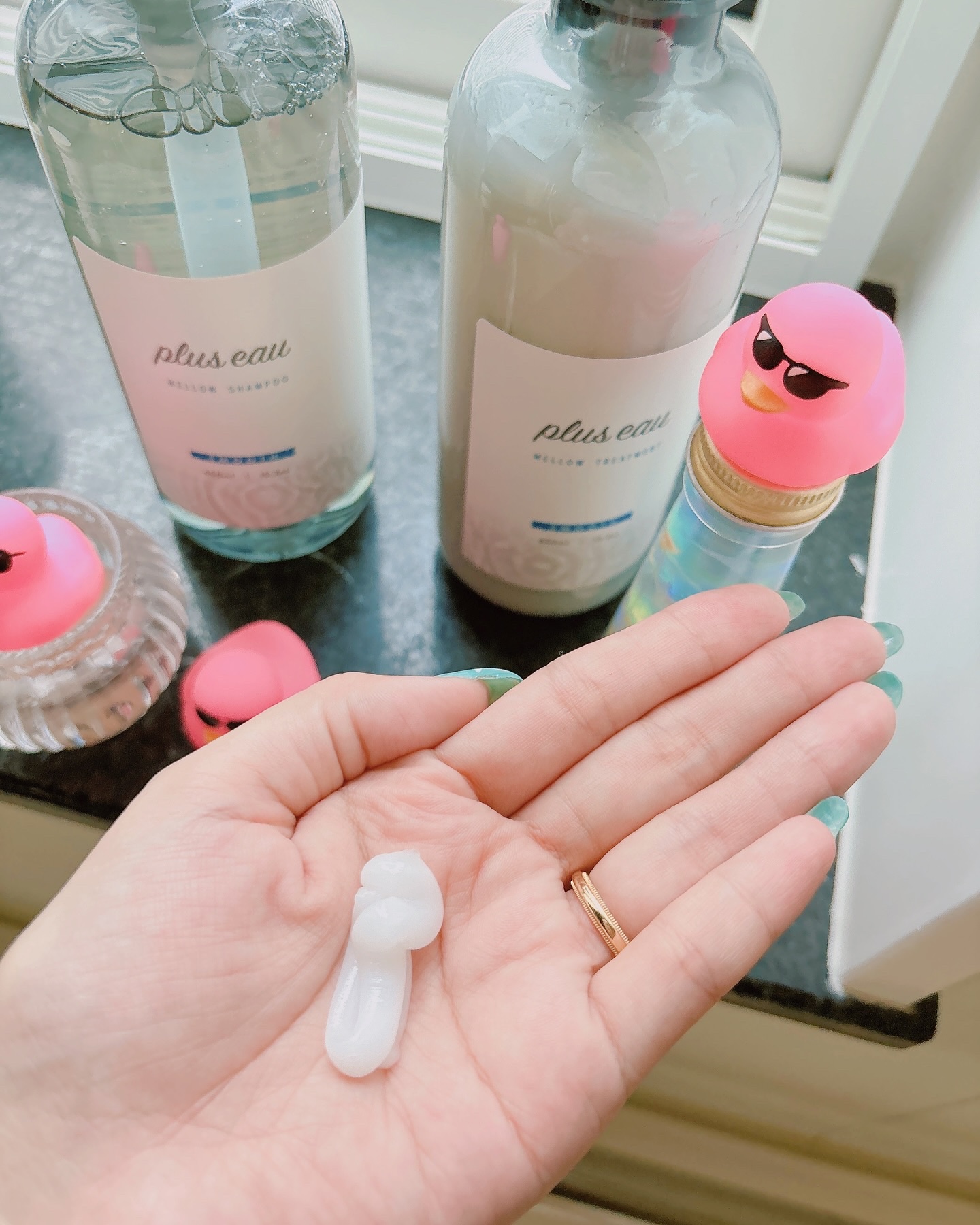 メロウシャンプー/メロウトリートメント/plus eau/市販シャンプーを使ったクチコミ（3枚目）