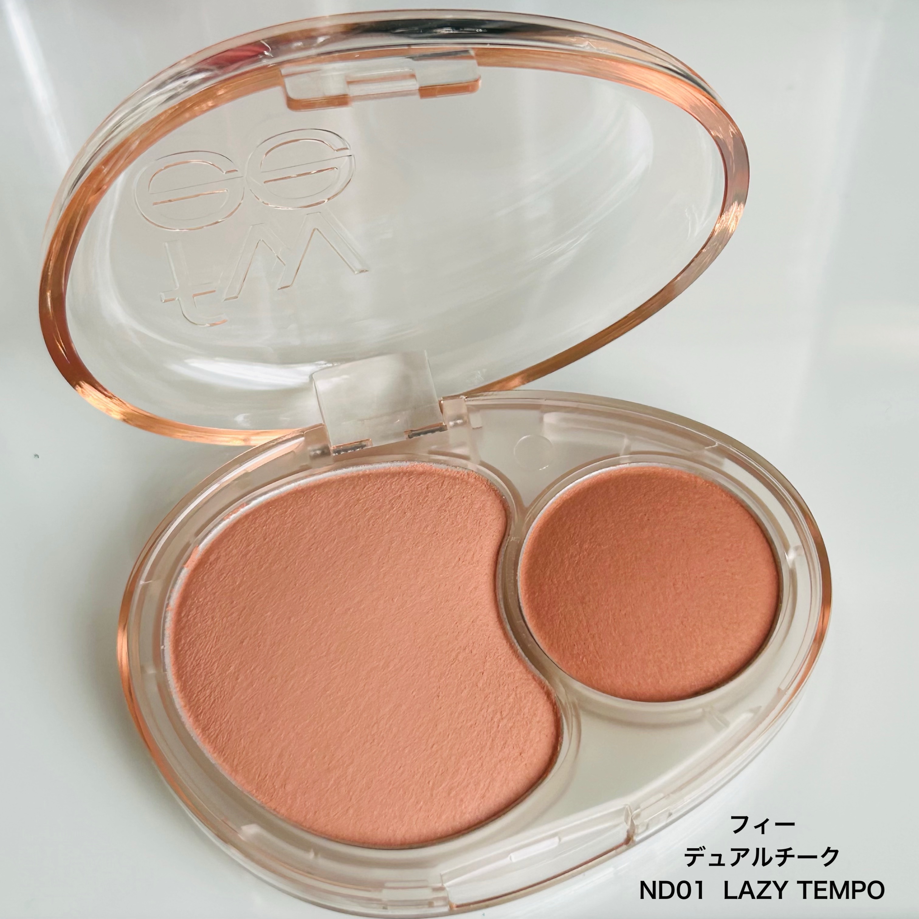 デュアルチークメロウ/fwee/ジェル・クリームチークを使ったクチコミ（2枚目）