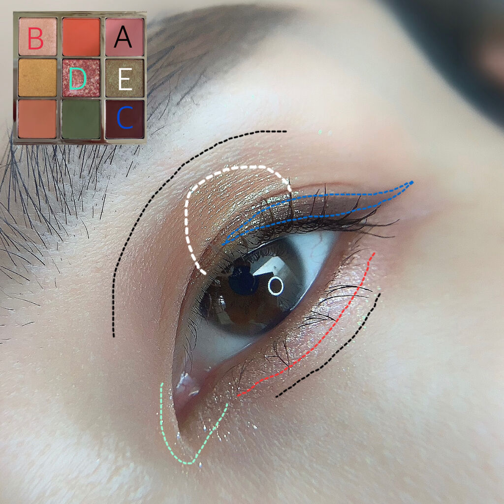 長相思シリーズ 9色アイシャドウパレット/CATKIN/アイシャドウパレットを使ったクチコミ（2枚目）