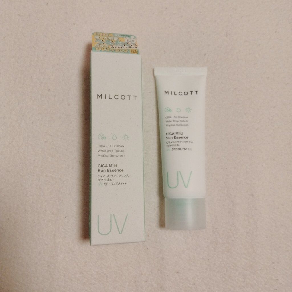 CICA Mild Sun Essensce/MILCOTT/日焼け止めクリームを使ったクチコミ（1枚目）
