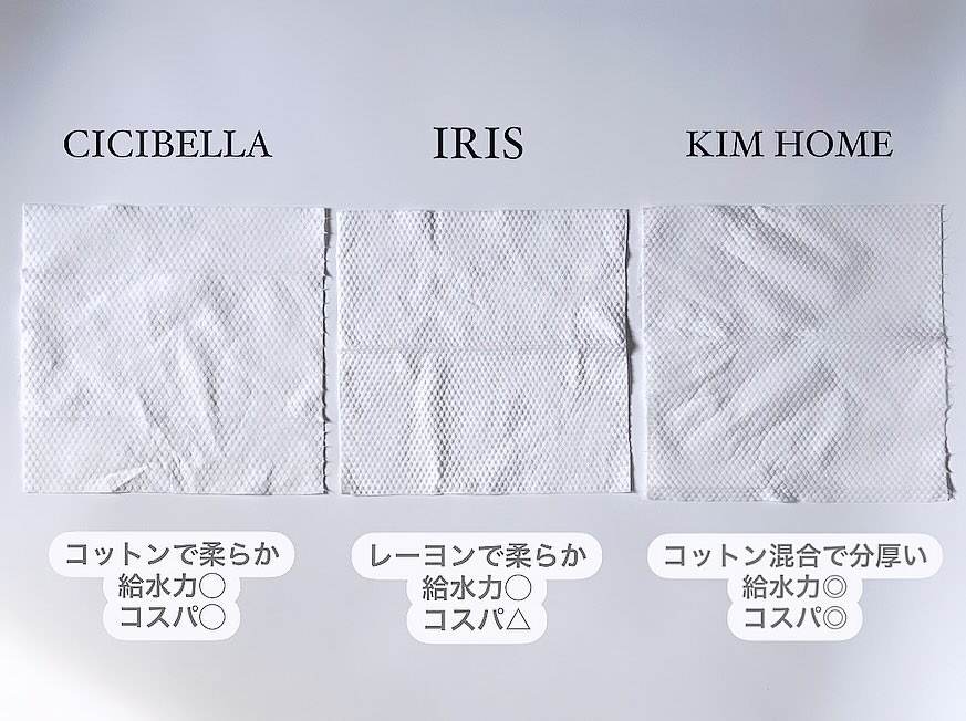 フェイスタオル/CICIBELLA/クレンジングタオルを使ったクチコミ（2枚目）