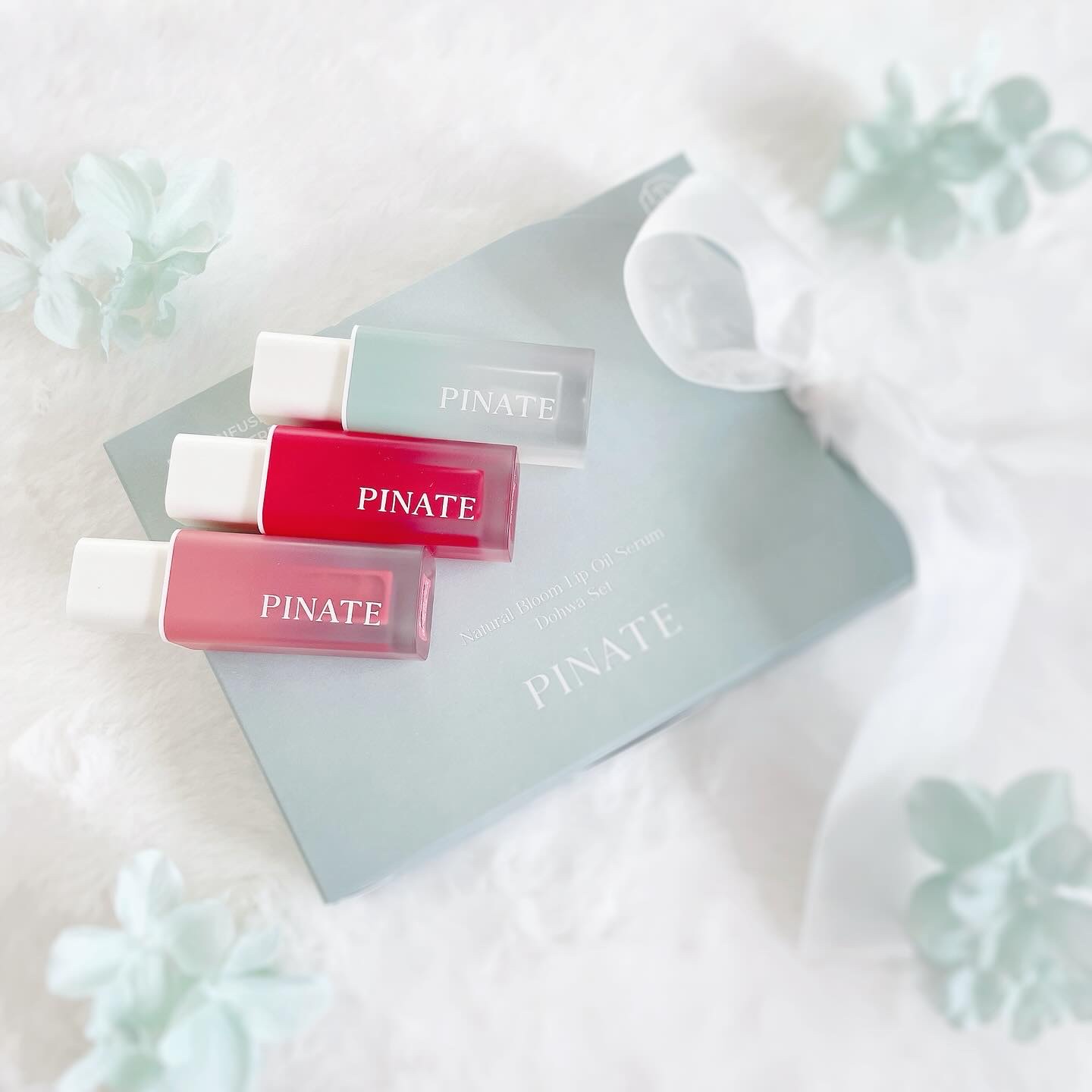ナチュラルブルームリップオイルセラム 3色セット/PINATE/リップグロスを使ったクチコミ（1枚目）