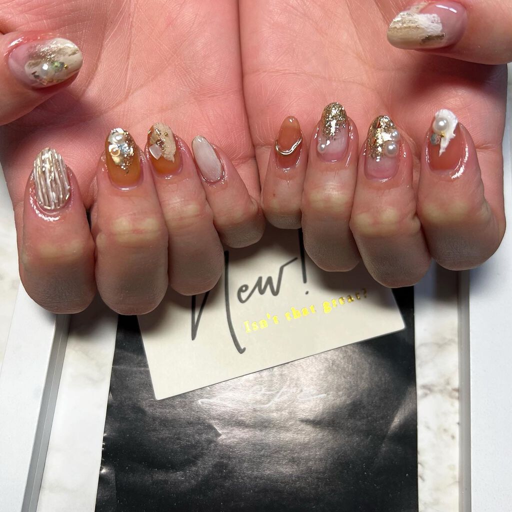 cst on LIPS 「#nuancenail#ゴールドネイル#トレンド💅#ネイル好き..」(1枚目)