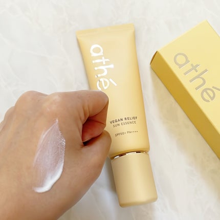 ヴィーガン リリーフ サン エッセンス /athé/日焼け止めクリームを使ったクチコミ(4枚目)