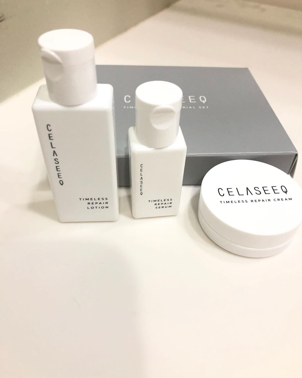 タイムレスリペア 未来肌おためしセット/CELASEEQ/スキンケアキットを使ったクチコミ（3枚目）