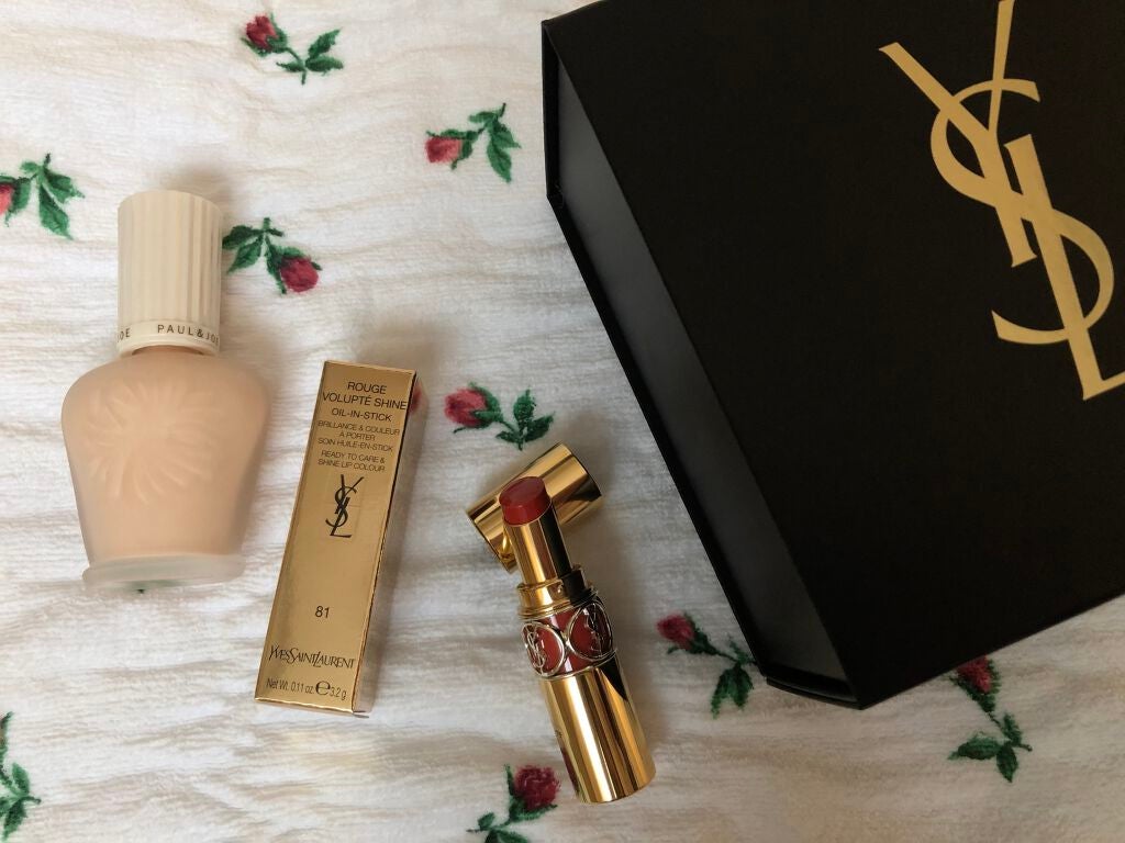 ルージュ ヴォリュプテ シャイン/YVES SAINT LAURENT BEAUTE/口紅を使ったクチコミ(1枚目)