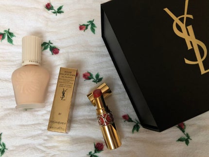 ルージュ ヴォリュプテ シャイン/YVES SAINT LAURENT BEAUTE/口紅を使ったクチコミ(1枚目)