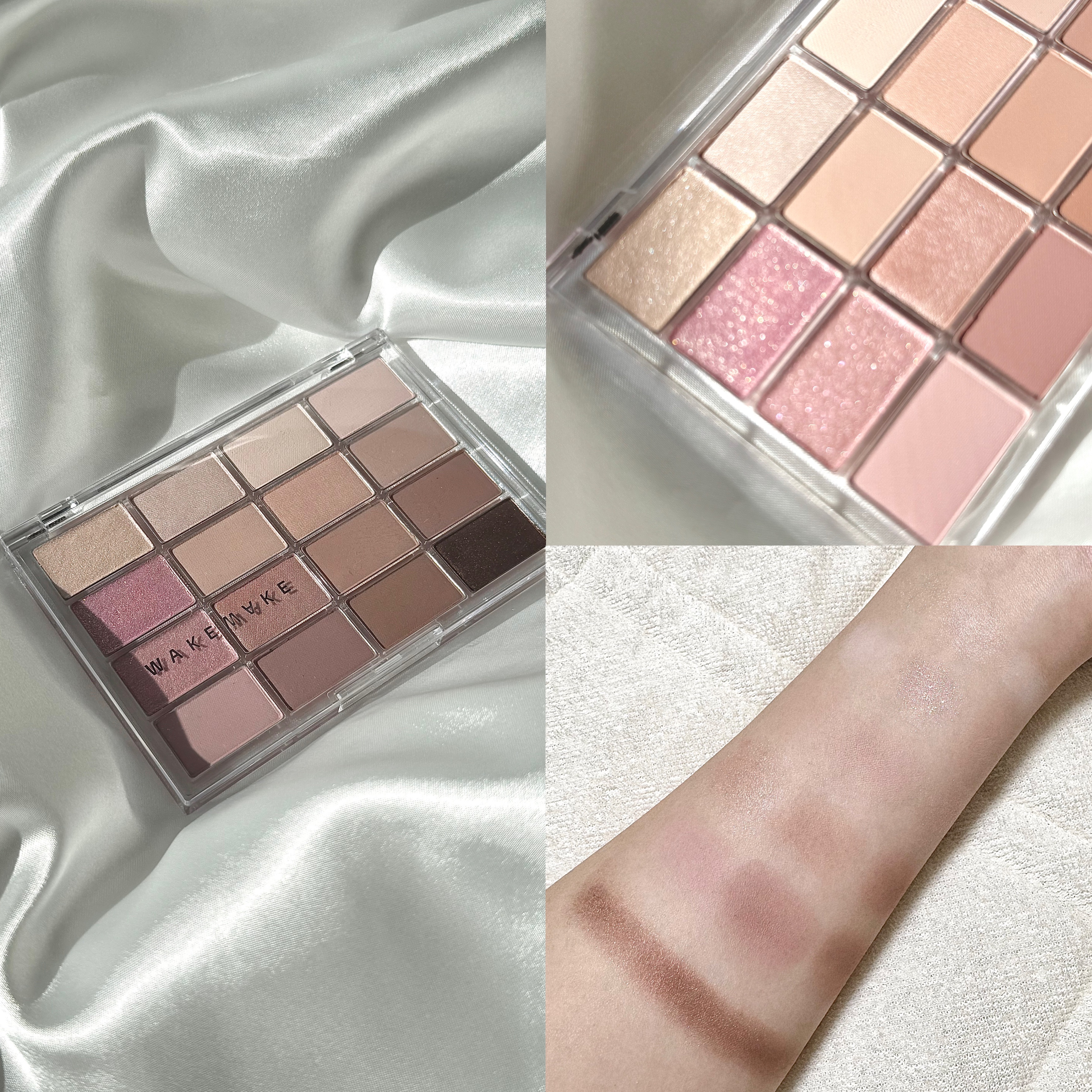 ソフトブラーリングアイパレット/wakemake/アイシャドウパレットを使ったクチコミ（3枚目）