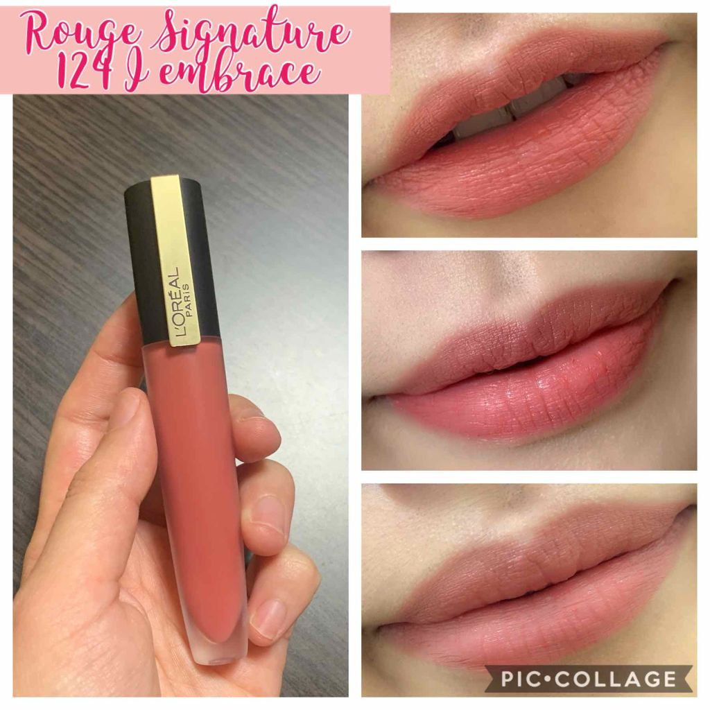 ルージュシグネチャー /ロレアル パリ/リップグロスを使ったクチコミ(1枚目)