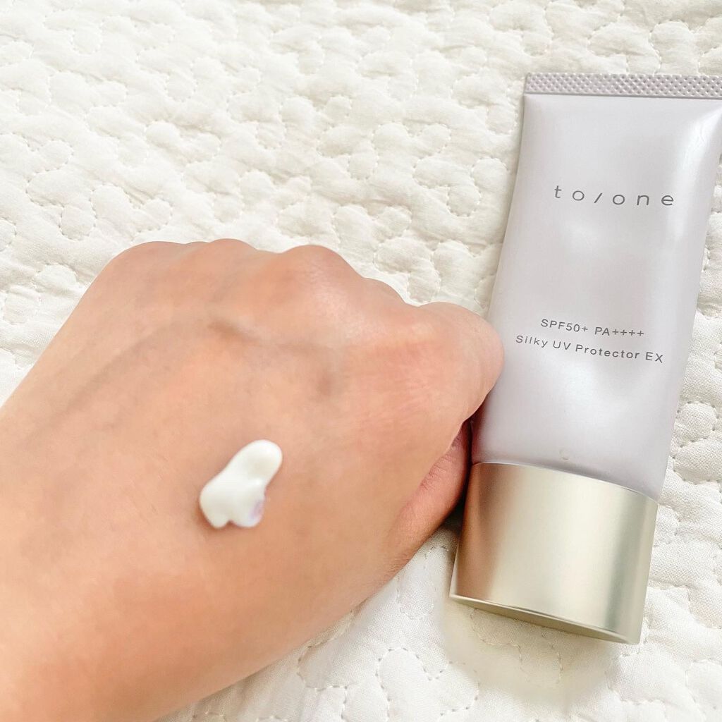トーン シルキー UV プロテクター/to/one/日焼け止めクリームを使ったクチコミ（3枚目）