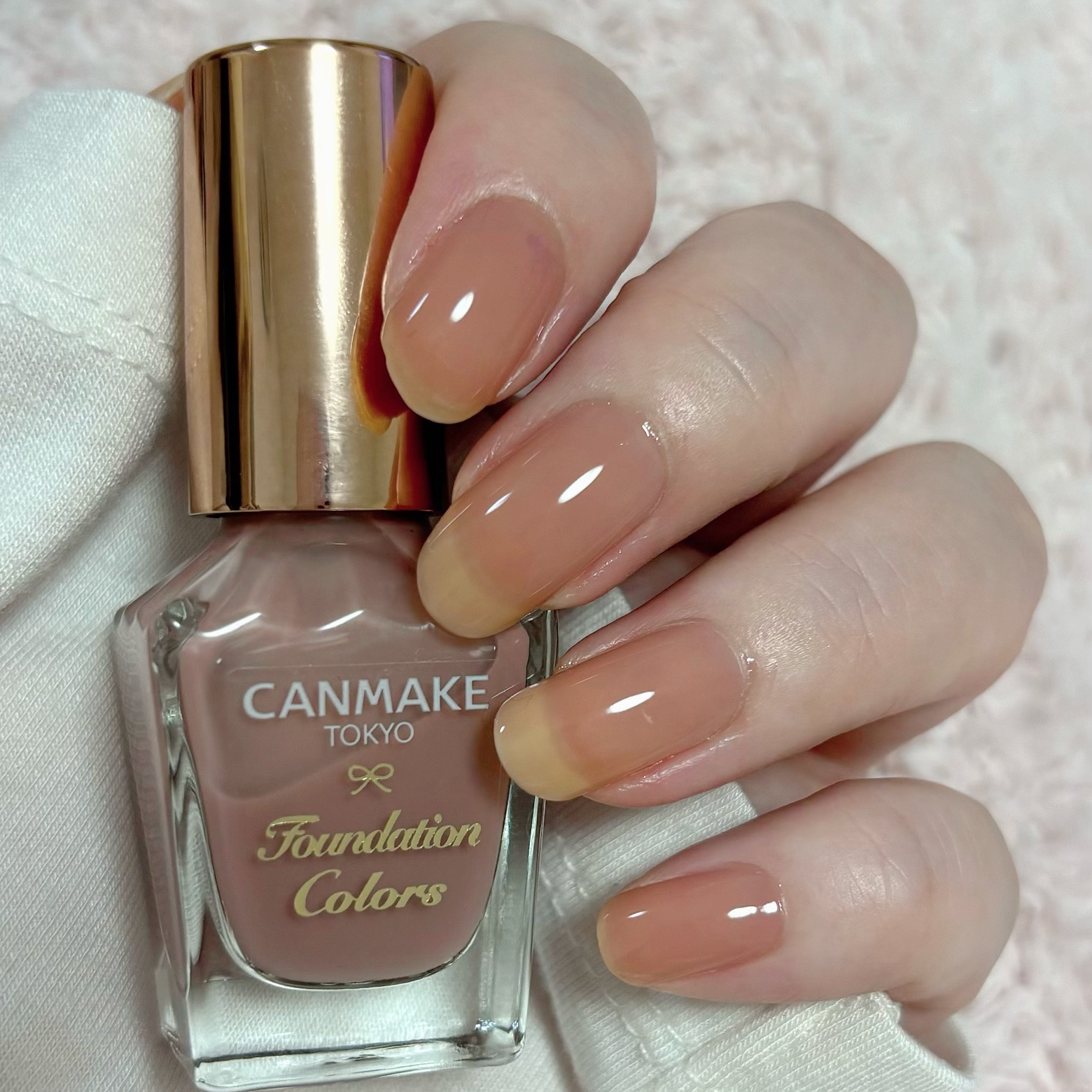 ファンデーションカラーズ 09 ダスティピンク/キャンメイク/マニキュアを使ったクチコミ（2枚目）
