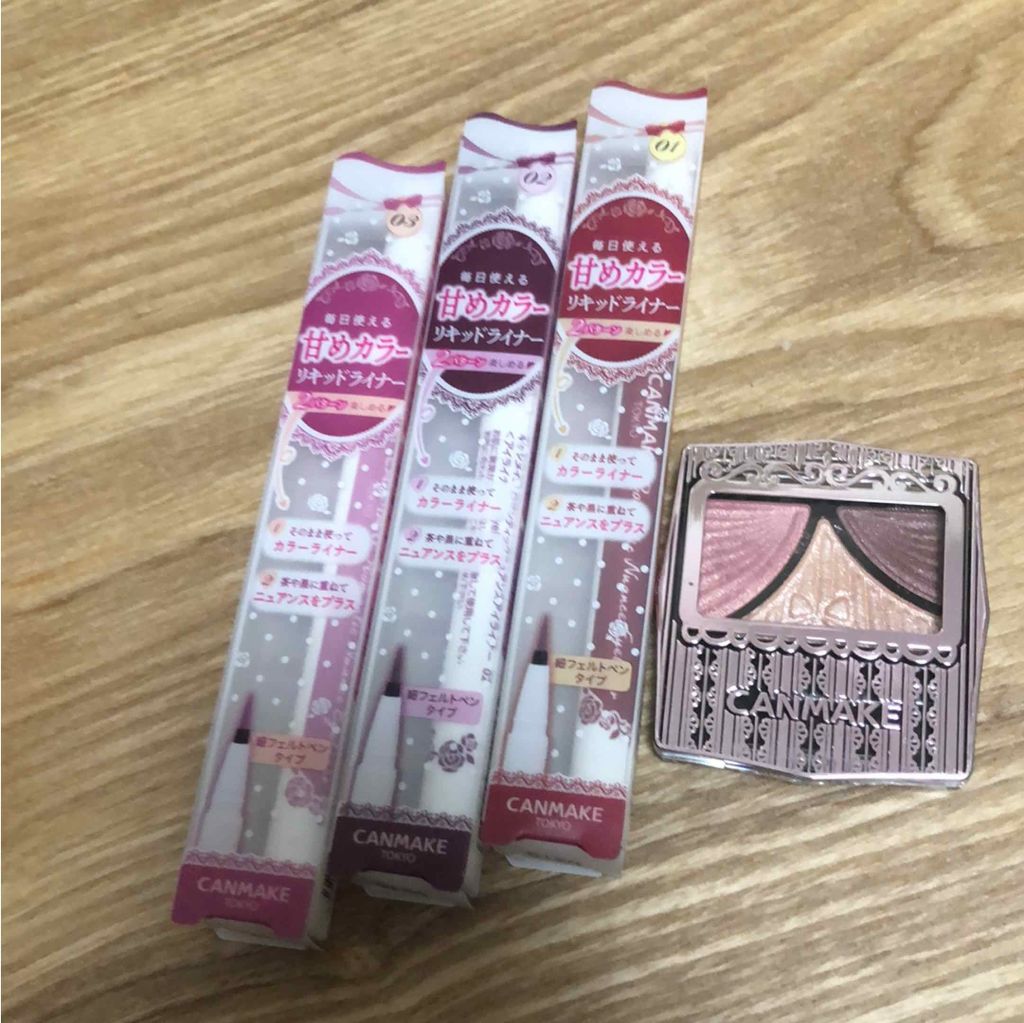 ロマンティックニュアンスアイライナー/キャンメイク/リキッドアイライナーを使ったクチコミ（1枚目）
