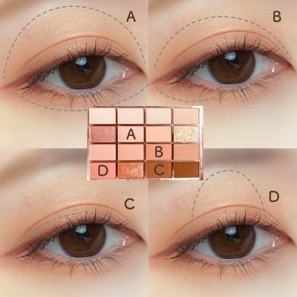 ソフトブラーリングアイパレット/wakemake/アイシャドウパレットを使ったクチコミ(5枚目)