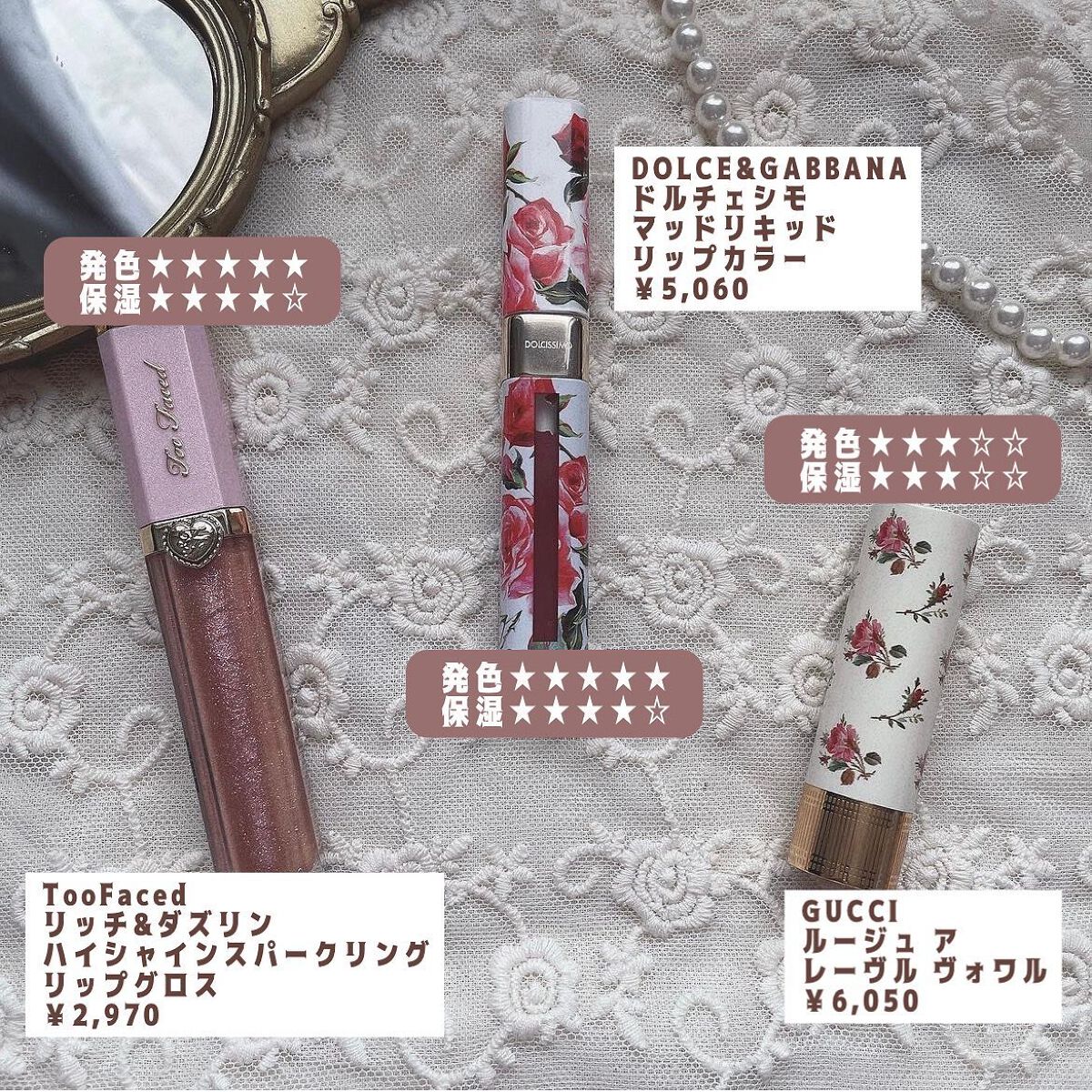 リッチ＆ダズリン ハイシャイン スパークリング リップグロス/Too Faced/リップグロスを使ったクチコミ（2枚目）