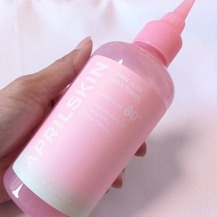 ピンクアロエビタトナー/APRILSKIN/化粧水を使ったクチコミ(1枚目)