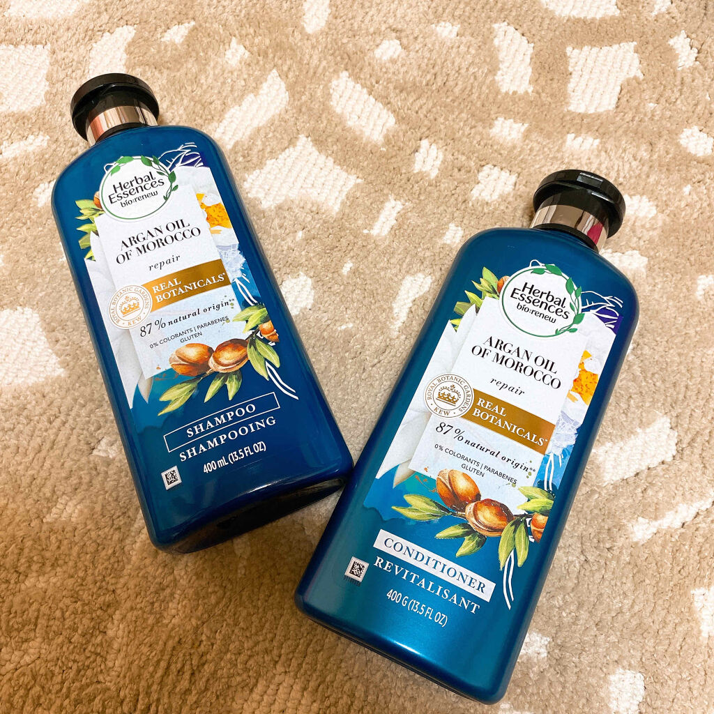 ビオリニュー モロッカンオイル シャンプー／コンディショナー/ハーバルエッセンス/市販シャンプーを使ったクチコミ（1枚目）